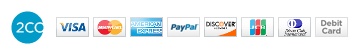 Accepted payment methods including credit and debit cards